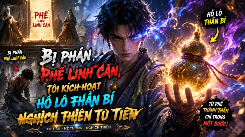 【 FULL BỘ 】Bị Phán Phế Linh Căn, Tôi Kích Hoạt Hồ Lô Thần Bí Nghịch Thiên Tu Tiên!