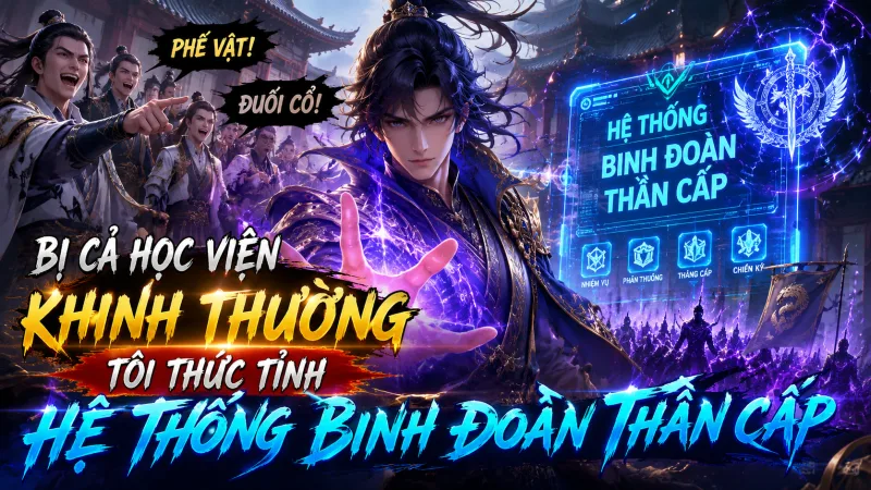 【 FULL BỘ 】Bị Cả Học Viện Khinh Thường, Tôi Thức Tỉnh Hệ Thống Binh Đoàn Thần Cấp