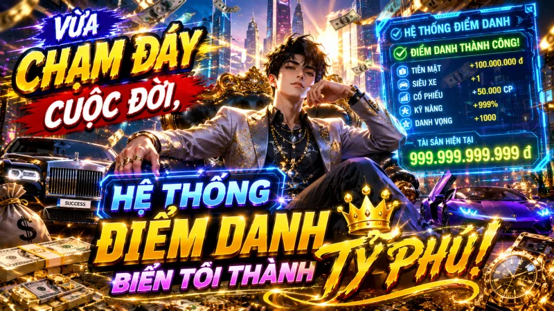 [ TRỌN BỘ ] - VỪA CHẠM ĐÁY CUỘC ĐỜI, HỆ THỐNG ĐIỂM DANH BIẾN TÔI THÀNH TỶ PHÚ!