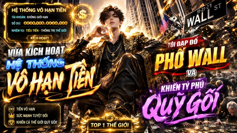VỪA KÍCH HOẠT HỆ THỐNG VÔ HẠN TIỀN, TÔI ĐẠP ĐỔ PHỐ WALL VÀ KHIẾN TỶ PHÚ QUỲ GỐI