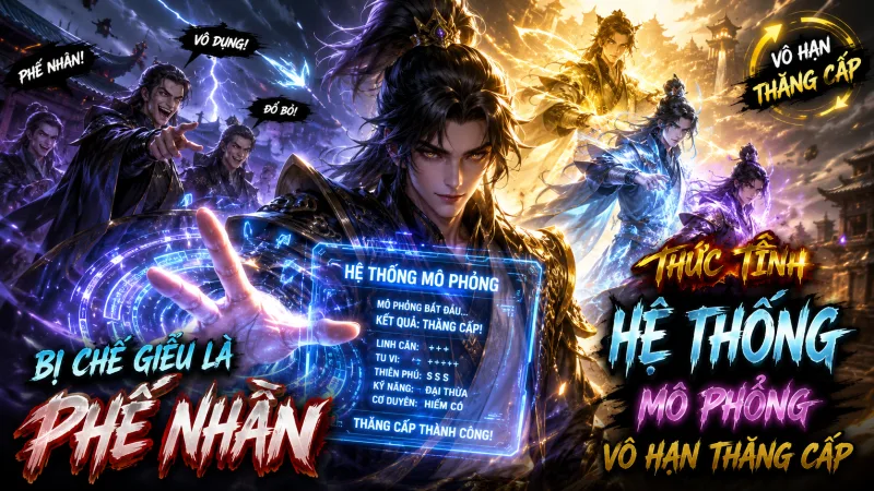 【 FULL BỘ 】Bị Chế Giễu Là Phế Nhân, Tôi Thức Tỉnh Hệ Thống Mô Phỏng Vô Hạn Thăng Cấp!