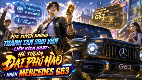 VỪA XUYÊN KHÔNG THÀNH TÂN SINH VIÊN, LIỀN KÍCH HOẠT HỆ THỐNG ĐẠI PHÚ HÀO NHẬN MERCEDES G63