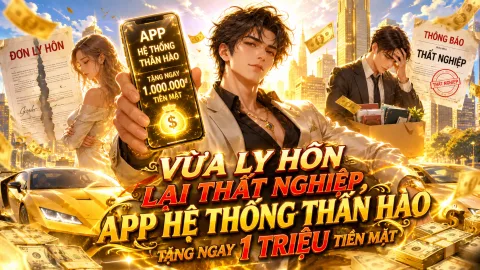 VỪA LY HÔN LẠI THẤT NGHIỆP, APP HỆ THỐNG THẦN HÀO TẶNG NGAY 1 TRIỆU TIỀN MẶT