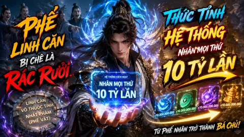 【 FULL BỘ 】Phế Linh Căn Bị Chê Là Rác Rưởi, Thức Tỉnh Hệ Thống Nhân Mọi Thứ 10 Tỷ Lần!