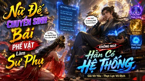 Nữ Đế Chuyển Sinh Bái Phế Vật Làm Sư Phụ, Không Ngờ Hắn Có Hệ Thống