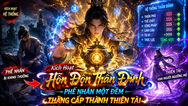 【 FULL BỘ 】Kích Hoạt Hỗn Độn Thần Đỉnh, Phế Nhân Một Đêm Thăng Cấp Thành Thiên Tài!