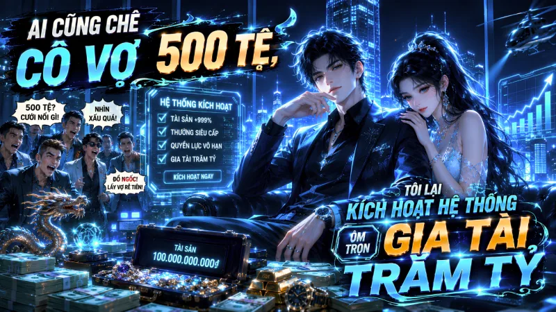 AI CŨNG CHÊ CÔ VỢ 500 TỆ, TÔI LẠI KÍCH HOẠT HỆ THỐNG ÔM TRỌN GIA TÀI TRĂM TỶ