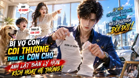 BỊ VỢ CON COI THƯỜNG THUA CẢ CON CHÓ, ANH LẬT BÀN LY HÔN KÍCH HOẠT HỆ THỐNG