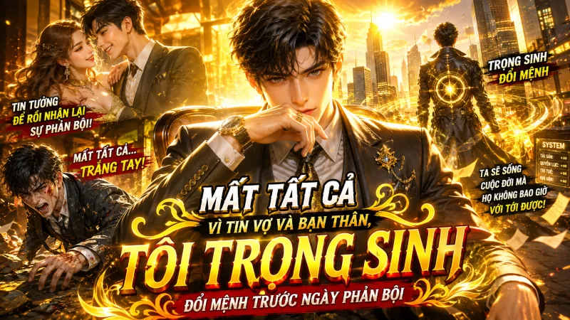 MẤT TẤT CẢ VÌ TIN VỢ VÀ BẠN THÂN, TÔI TRỌNG SINH ĐỔI MỆNH TRƯỚC NGÀY PHẢN BỘI