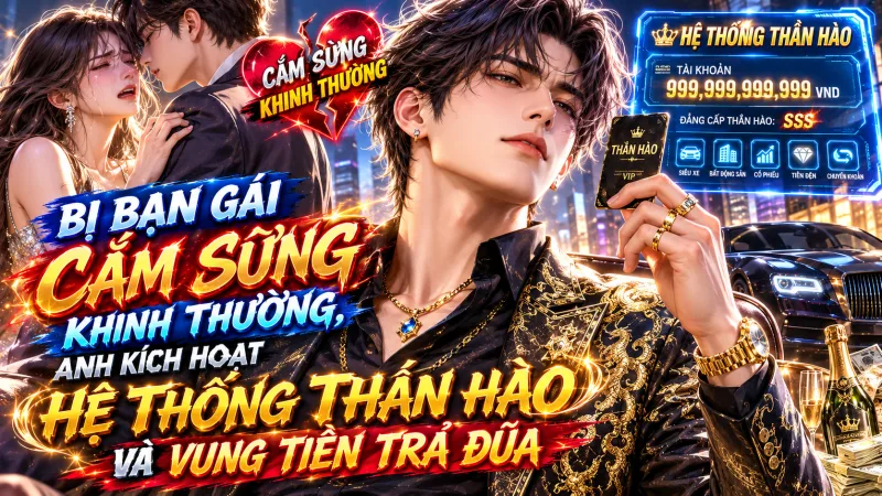 BỊ BẠN GÁI CẮM SỪNG KHINH THƯỜNG, ANH KÍCH HOẠT HỆ THỐNG THẦN HÀO VÀ VUNG TIỀN TRẢ ĐŨA