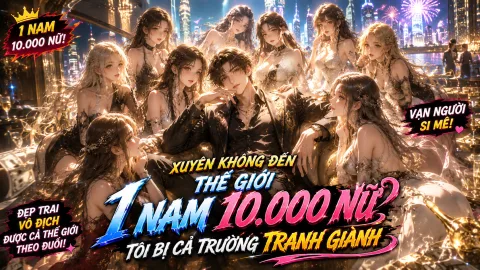 XUYÊN KHÔNG ĐẾN THẾ GIỚI 1 NAM 10.000 NỮ, TÔI BỊ CẢ TRƯỜNG TRANH GIÀNH