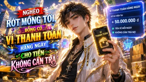 NGHÈO RỚT MỒNG TƠI, BỖNG CÓ VÍ THANH TOÁN HÀNG NGÀY CHO TIỀN KHÔNG CẦN TRẢ