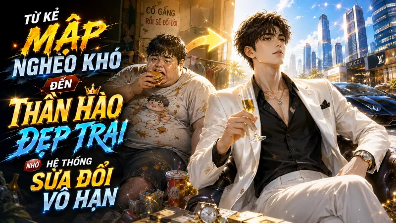 TỪ KẺ MẬP NGHÈO KHÓ ĐẾN THẦN HÀO ĐẸP TRAI, NHỜ HỆ THỐNG SỬA ĐỔI VÔ HẠN