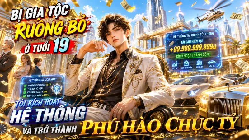 BỊ GIA TỘC RUỒNG BỎ Ở TUỔI 19, TÔI KÍCH HOẠT HỆ THỐNG VÀ TRỞ THÀNH PHÚ HÀO CHỤC TỶ