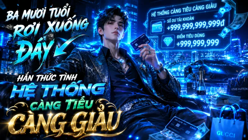 BA MƯƠI TUỔI RƠI XUỐNG ĐÁY, HẮN THỨC TỈNH HỆ THỐNG CÀNG TIÊU CÀNG GIÀU
