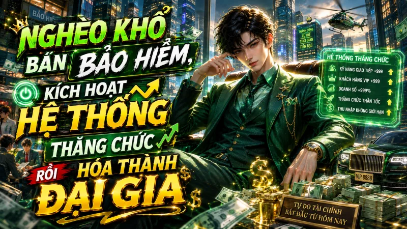 NGHÈO KHỔ BÁN BẢO HIỂM, KÍCH HOẠT HỆ THỐNG THĂNG CHỨC RỒI HÓA THÀNH ĐẠI GIA