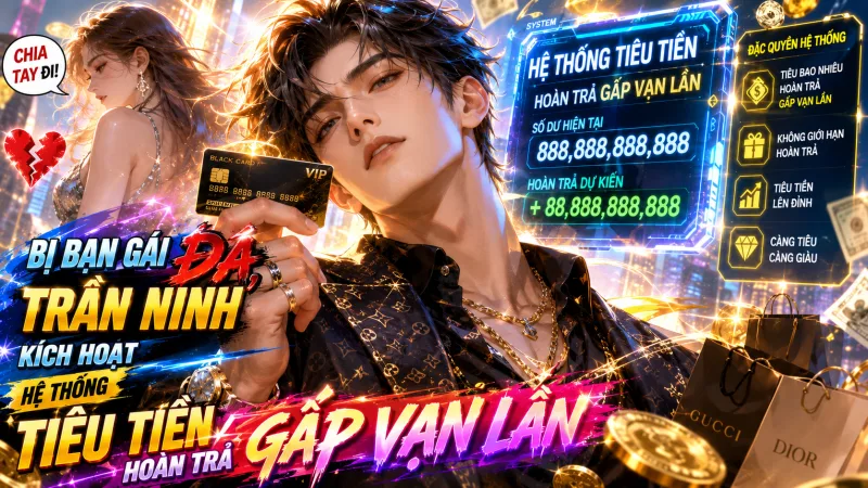 BỊ BẠN GÁI ĐÁ, TRẦN NINH KÍCH HOẠT HỆ THỐNG TIÊU TIỀN HOÀN TRẢ GẤP VẠN LẦN