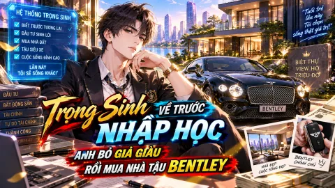 TRỌNG SINH VỀ TRƯỚC NHẬP HỌC, ANH BỎ GIẢ GIÀU RỒI MUA NHÀ TẬU BENTLEY