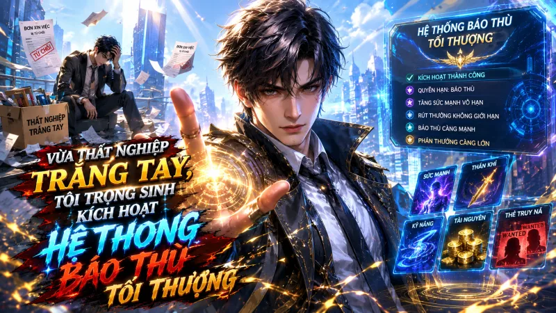 VỪA THẤT NGHIỆP TRẮNG TAY, TÔI TRỌNG SINH KÍCH HOẠT HỆ THỐNG BÁO THÙ TỐI THƯỢNG