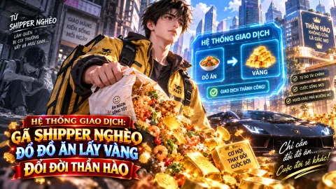 HỆ THỐNG GIAO DỊCH: GÃ SHIPPER NGHÈO ĐỔ ĐỒ ĂN LẤY VÀNG, ĐỔI ĐỜI THẦN HÀO