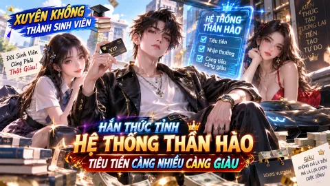 XUYÊN KHÔNG THÀNH SINH VIÊN, HẮN THỨC TỈNH HỆ THỐNG THẦN HÀO, TIÊU TIỀN CÀNG NHIỀU CÀNG GIÀU