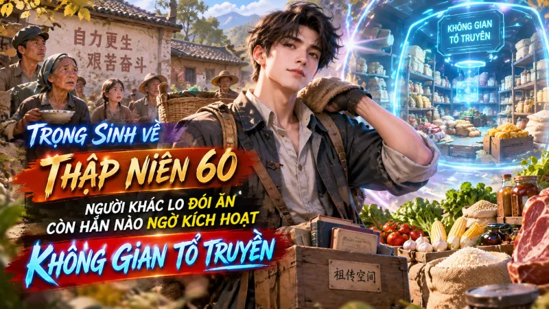 TRỌNG SINH VỀ THẬP NIÊN 60, NGƯỜI KHÁC LO ĐÓI ĂN CÒN HẮN NÀO NGỜ KÍCH HOẠT KHÔNG GIAN TỔ TRUYỀN