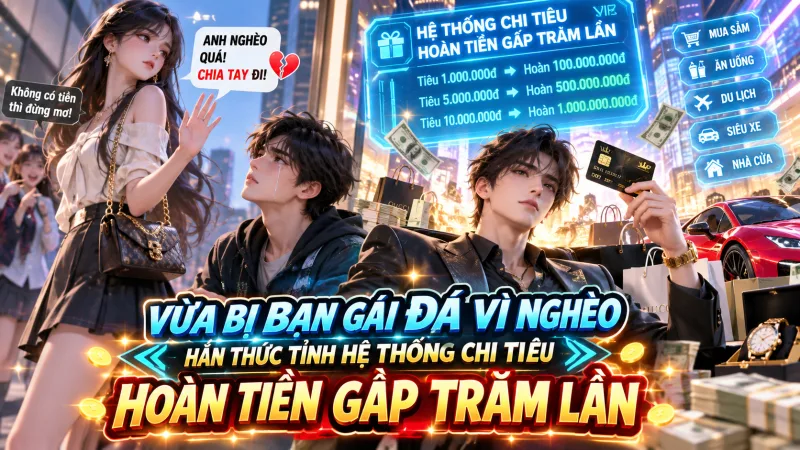 VỪA BỊ BẠN GÁI ĐÁ VÌ NGHÈO, HẮN THỨC TỈNH HỆ THỐNG CHI TIÊU HOÀN TIỀN GẤP TRĂM LẦN