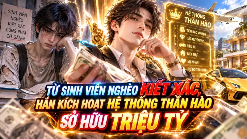 TỪ SINH VIÊN NGHÈO KIẾT XÁC, HẮN KÍCH HOẠT HỆ THỐNG THẦN HÀO SỞ HỮU TRIỆU TỶ