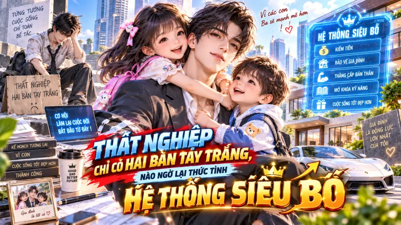 THẤT NGHIỆP CHỈ CÓ HAI BÀN TAY TRẮNG, NÀO NGỜ LẠI THỨC TỈNH HỆ THỐNG SIÊU BỐ