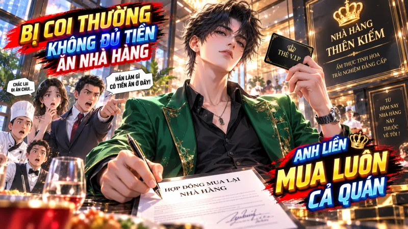BỊ COI THƯỜNG KHÔNG ĐỦ TIỀN ĂN NHÀ HÀNG, ANH LIỀN MUA LUÔN CẢ QUÁN