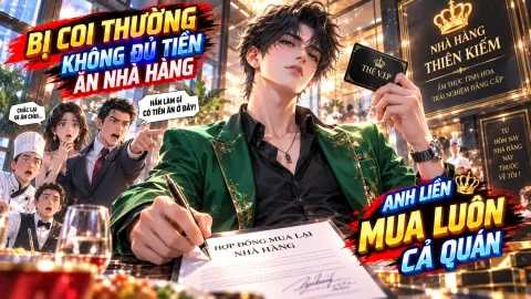 BỊ COI THƯỜNG KHÔNG ĐỦ TIỀN ĂN NHÀ HÀNG, ANH LIỀN MUA LUÔN CẢ QUÁN