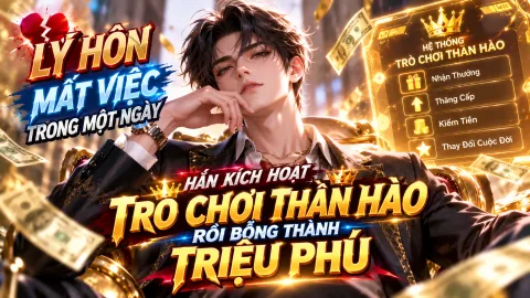 LY HÔN MẤT VIỆC TRONG MỘT NGÀY, HẮN KÍCH HOẠT TRÒ CHƠI THẦN HÀO RỒI BỖNG THÀNH TRIỆU PHÚ