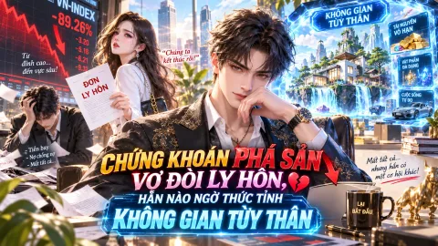 CHỨNG KHOÁN PHÁ SẢN, VỢ ĐÒI LY HÔN, HẮN NÀO NGỜ THỨC TỈNH KHÔNG GIAN TÙY THÂN