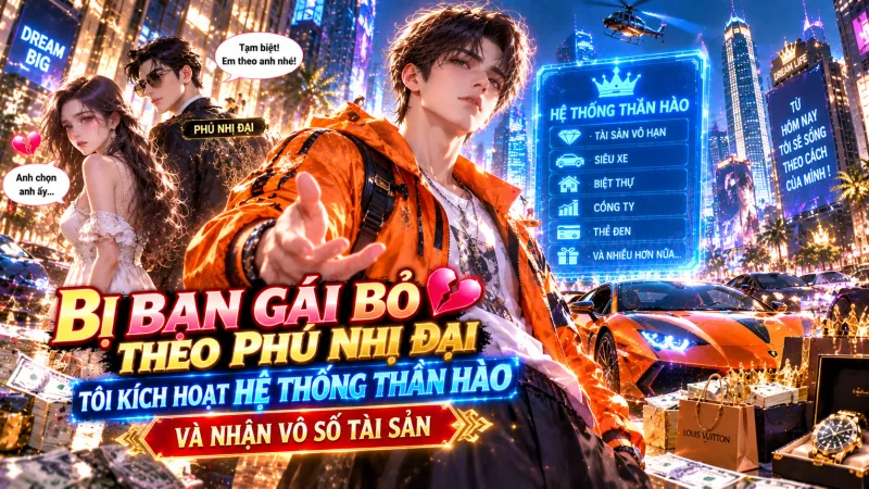BỊ BẠN GÁI BỎ THEO PHÚ NHỊ ĐẠI, TÔI KÍCH HOẠT HỆ THỐNG THẦN HÀO VÀ NHẬN VÔ SỐ TÀI SẢN