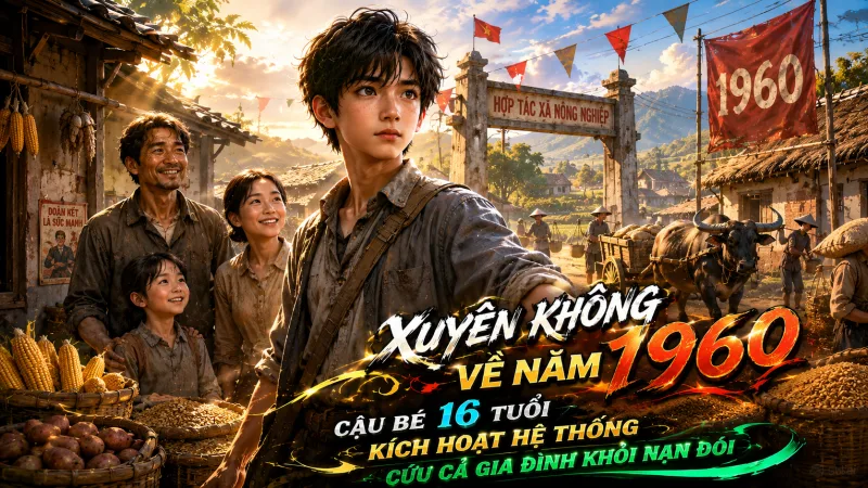 XUYÊN KHÔNG VỀ NĂM 1960, CẬU BÉ 16 TUỔI KÍCH HOẠT HỆ THỐNG CỨU CẢ GIA ĐÌNH KHỎI NẠN ĐÓI